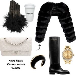 House Of Harlow Faux Fur Bolero Jacket